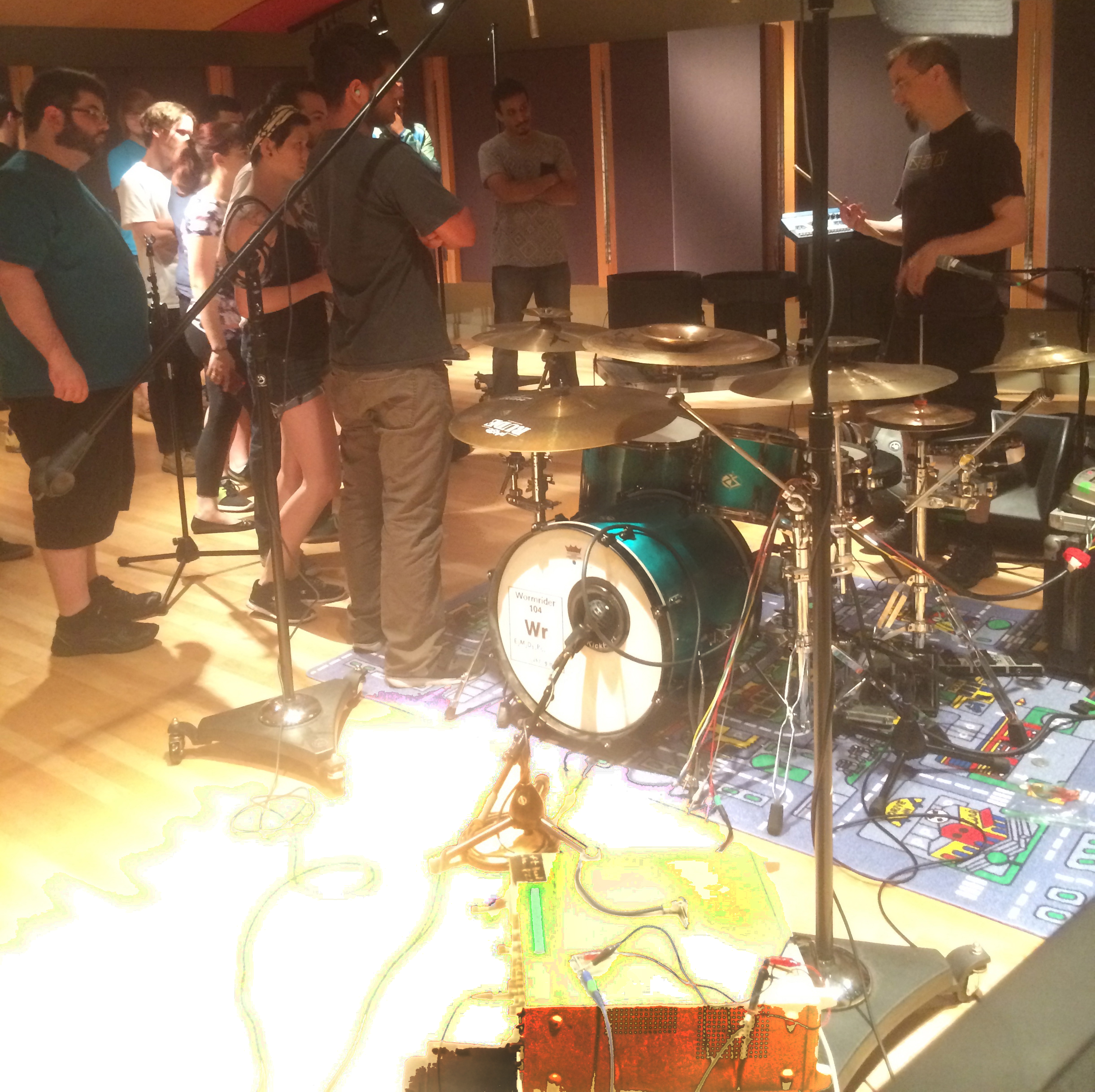 initial photos from my Drum Trigger workshop for the AES at AiPh