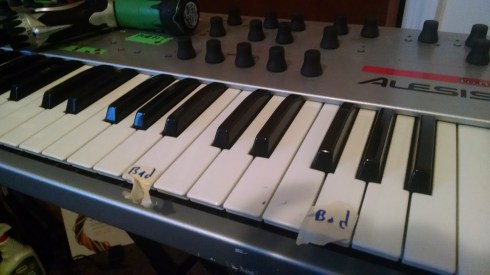 Dan was kind enough to label the defunct keys before dropping it off.